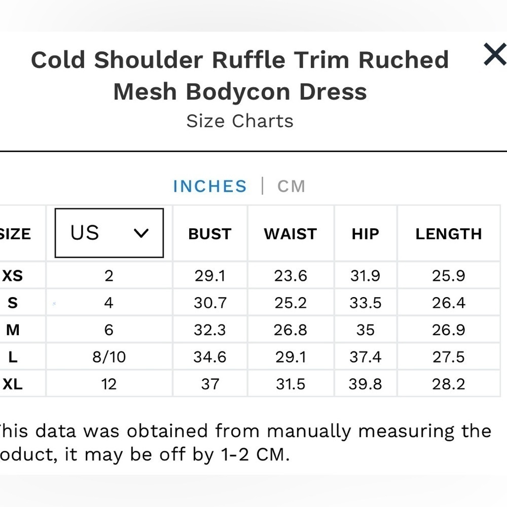 Parthea Cold Shoulder Ruffle Trim Ruched Mesh Bodycon Dress - Picture 7 of 15